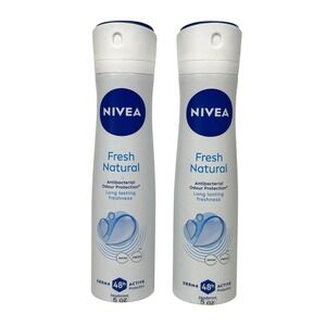 Nivea Fresh Natural Deodorant Spray 48H Protection 5 oz 2 Pack Women's